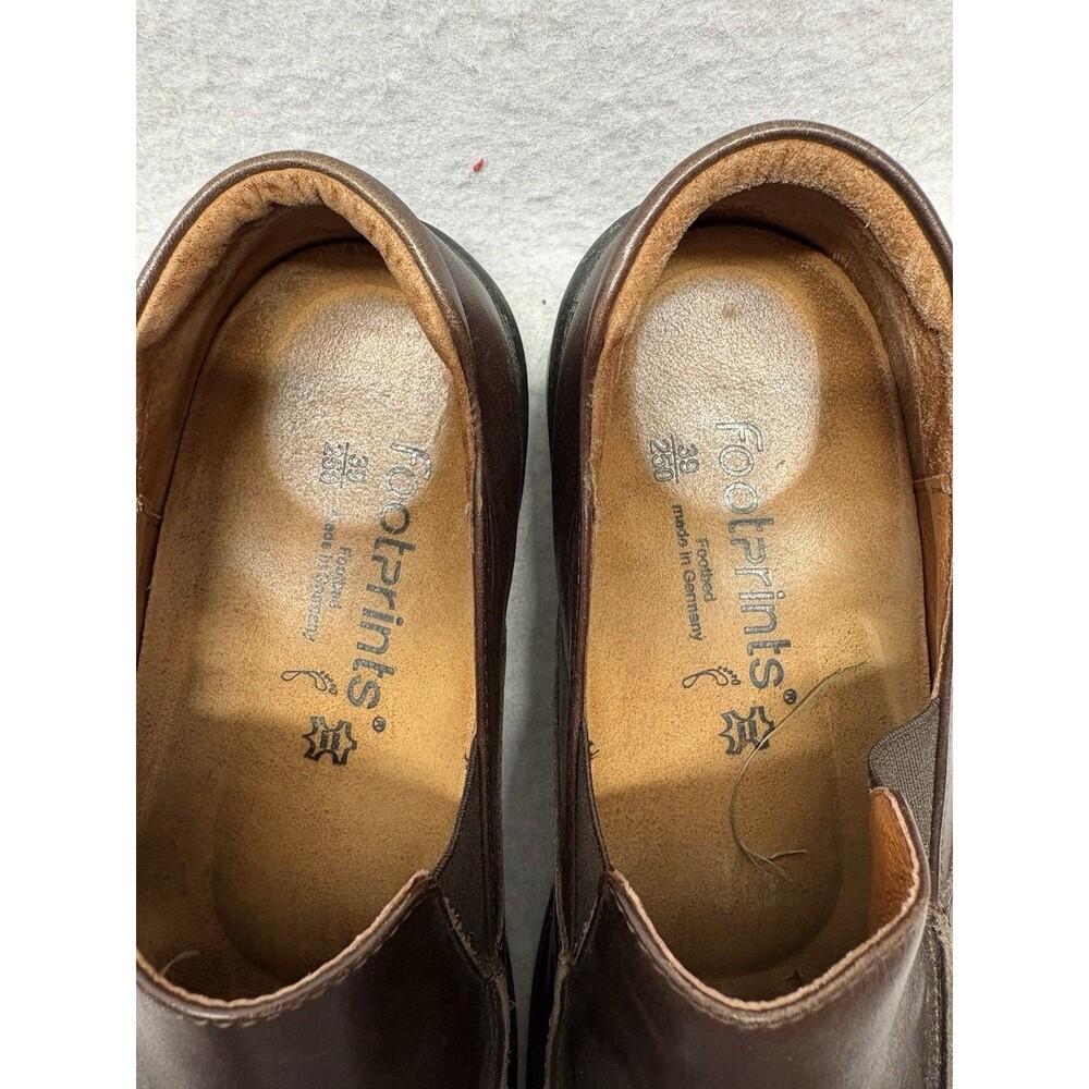 Footprints Birkenstock Womens 39 US 8-8.5 Brown Leather Slip On Comfort Shoes - Picture 3 of 4